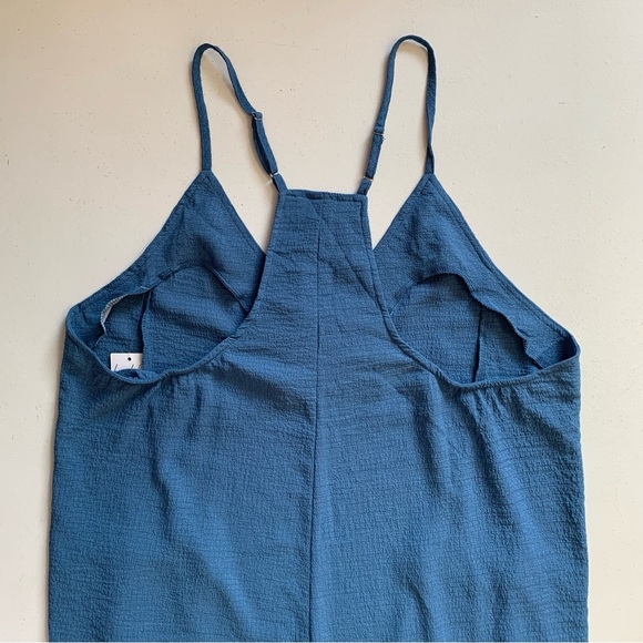 Cupshe Large Blue V-Neck Cami Jogger Jumpsuit NWT Beach Vacation Resortwear - Picture 8 of 17